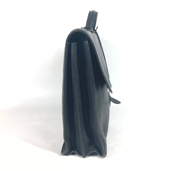 HERMES Briefcase Sac Adepeche 38 Bag Hand Bag Business bag Black/SilverHardware - Picture 5 of 15